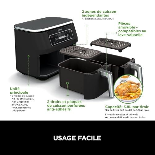Friteuse Sans Huile 7,6l 2400w Noir - AF300EU – Image 3