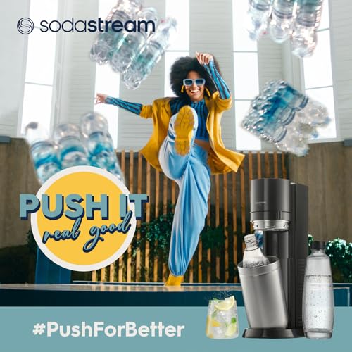 Machine à gazéifier Crystal 3.0 avec cylindre de CO2 Quick-Connect | avec 2 bouteilles en verre Crystal de 0,8 l | Couleur : titane – Image 2