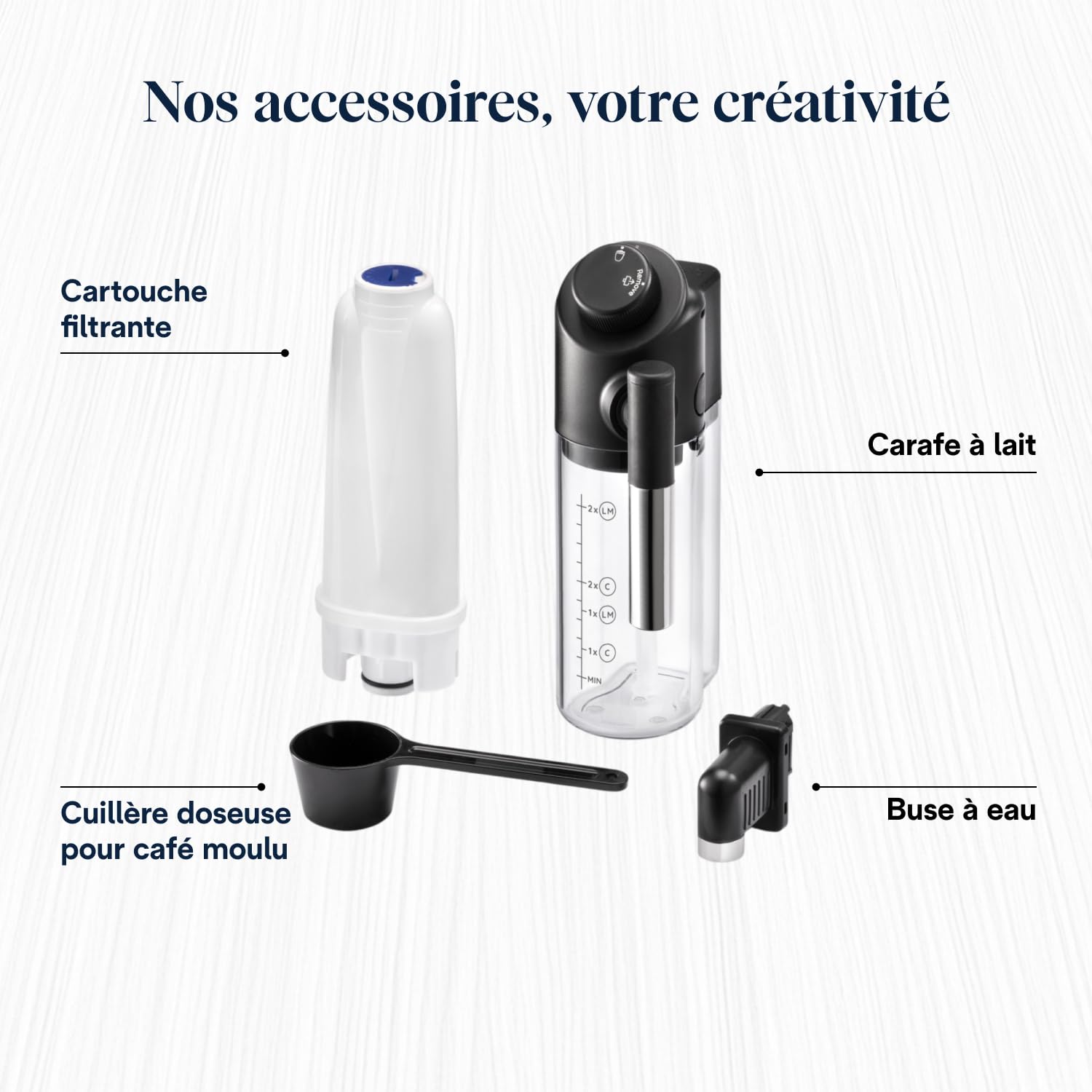 Magnifica Evo - Perfetto Machine à Café Automatique avec LatteCrema Mousseur à Lait Automatique, 7 Boissons en une Seule Touche, Commandes Soft Touch, Argent et Noir (ECAM292.81.SB) – Image 2