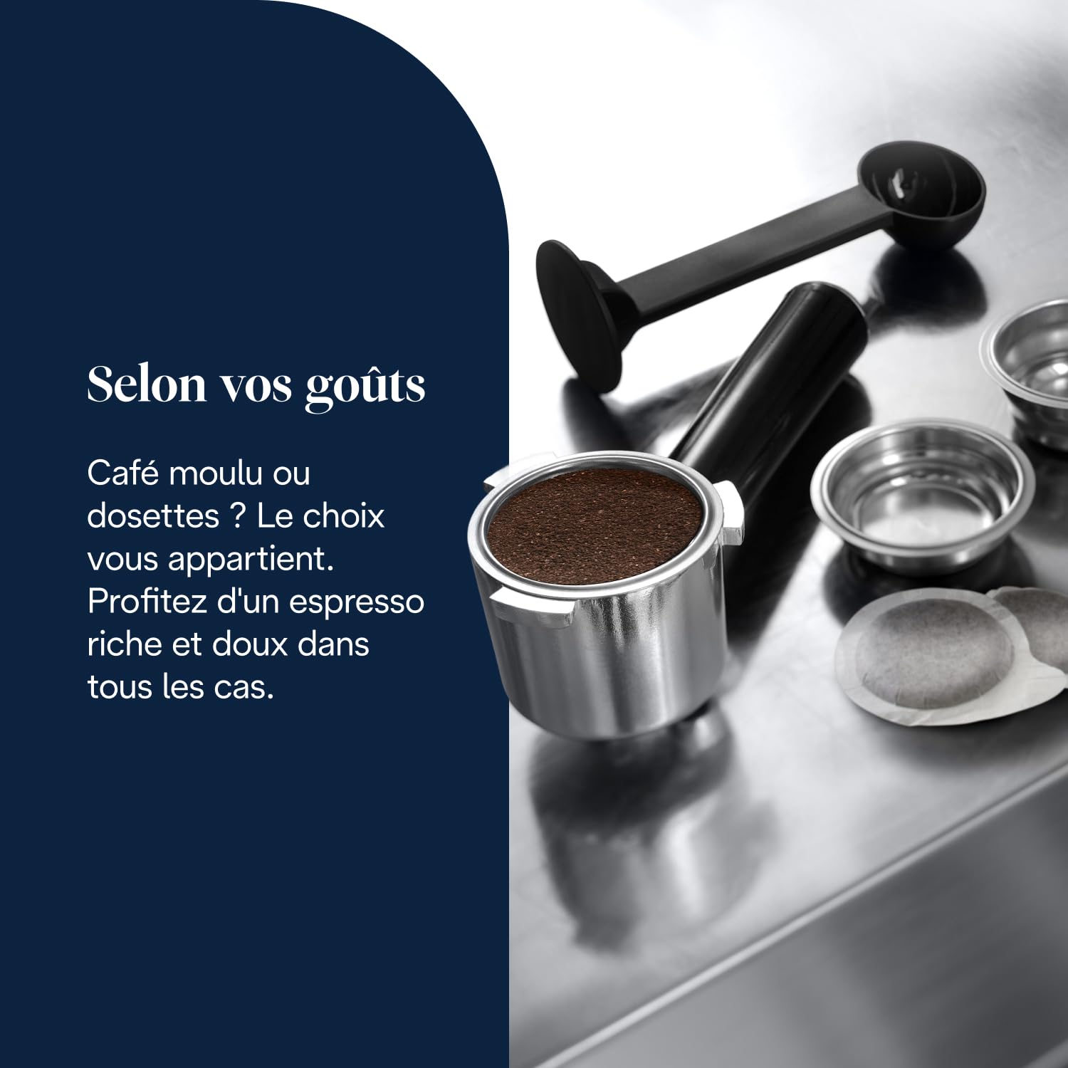 Dedica Style EC685.M, Machine à Expresso avec Buse à Mousse de Lait Professionnelle, Seulement 15 cm de Large, Réservoir de 1 L, Boîtier en Métal, Compatible avec les Dosettes E.S.E, Métal – Image 4