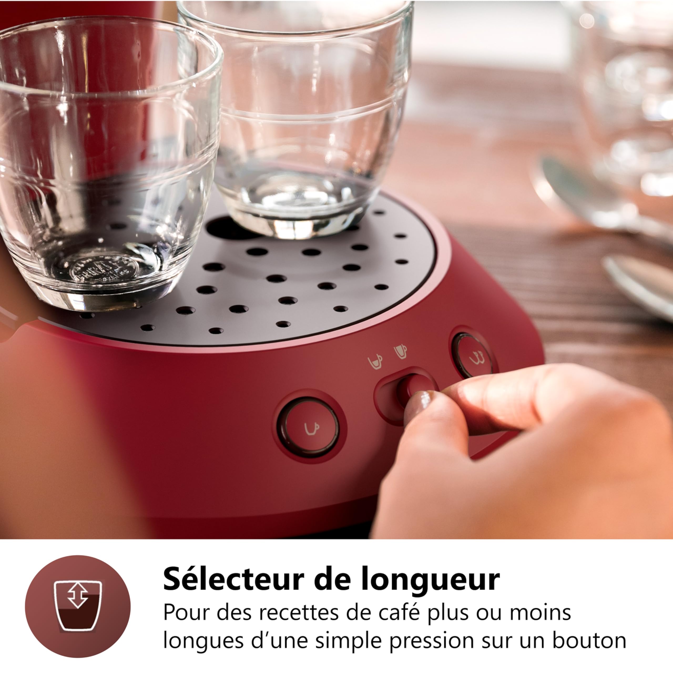 SENSEO Original Plus Machine à Café à Dosettes Plastique Recyclé (CSA210/91) – Image 6